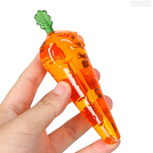 胡萝卜注油玻璃烟斗 单个气泡膜包装 挑颜色卖 1个卖