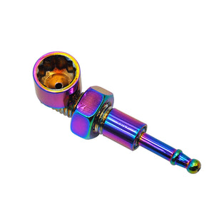 新款金属烟斗 炫彩螺丝造型烟具 metal pipe Dazzle 跨境货源