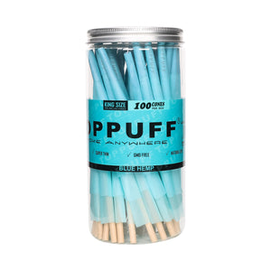 Toppuff 110mm系列 蓝色 一罐100支 手卷预卷纸 大容量罐装 rolling papers
