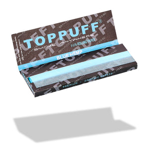 Toppuff 78mm蓝色册装纸 一册50张 一盒25册 大容量盒装 rolling papers