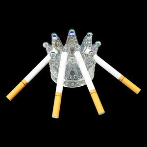 新款 皇冠造型玻璃烟灰缸 创意家用烟灰缸 烟具配件 Ashtray