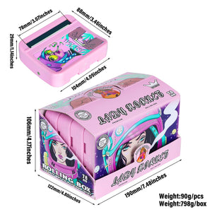 78mm粉色塑料卷烟盒 展示盒装 手动卷烟盒 Cigarette Box