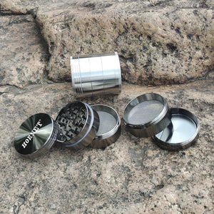 锌合金磨烟器 直径56mm四层金属磨烟器 侧开窗平齿磨烟器 grinder