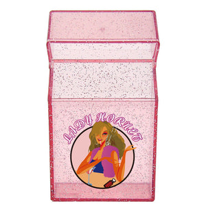 粉色亚克力烟盒 Lady Hornet 便携透明大空间烟盒 Box