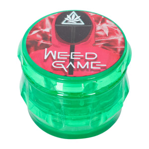 weed game新款 四层塑料55mm鼓型磨烟器 磨烟器烟具 尖齿碎烟器 Grinder