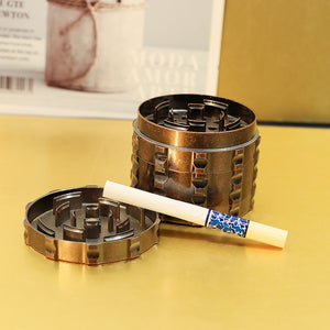 新款大号磨烟器直径63mm磨烟器复古磨烟器 金属四层锌合金Grinder