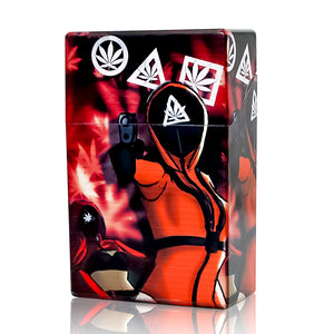 weed game弹开式塑料烟盒 图案印花烟盒 Cigarette Case